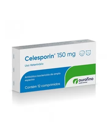 Ouro Fino Celesporin 150mg com 12 comprimidos