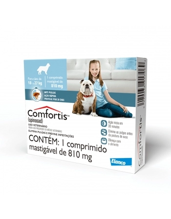 Comfortis 810mg 18 a 27kg Cão