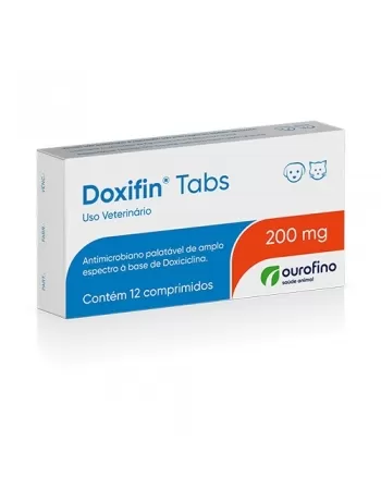 Ouro Fino Doxifin 200mg Tabs com 12 comprimidos