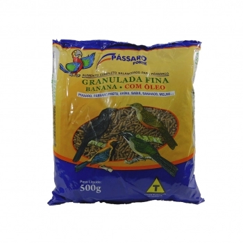 Pássaro Forte Granulada Fina Com Óleo 500g