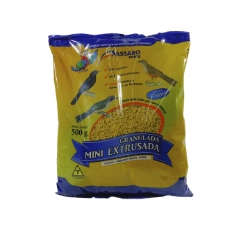 Pássaro Forte Granulada Fina Mini Extrusada Banana 500g