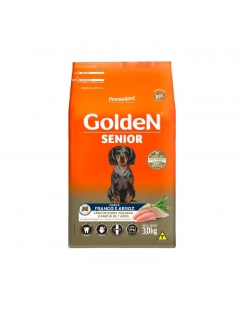 Golden Sênior Raças Pequenas Frango e Arroz 3kg