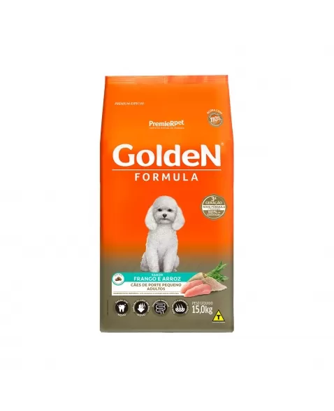 Golden Adulto Raças Pequenas Frango e Arroz 15kg