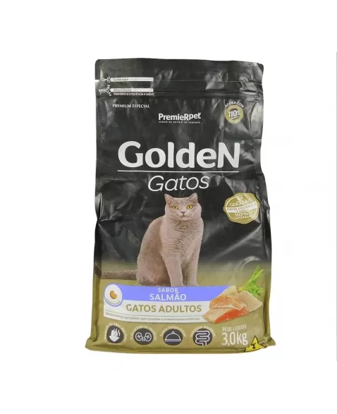 Golden Gato Adulto Salmão 3kg