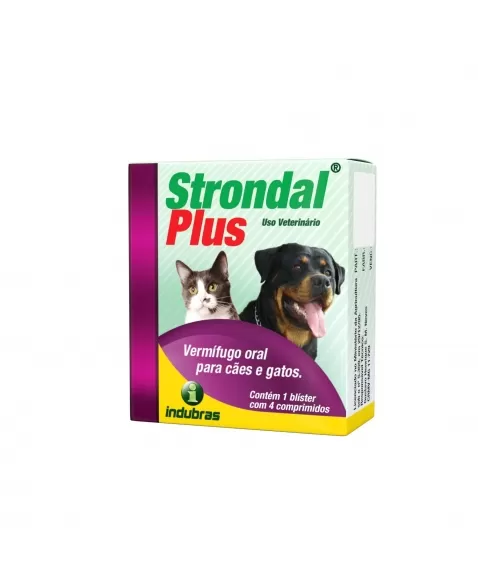 Indubras Strondal Plus com 4 comprimidos