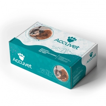 Kit Accuvet Brucelose Canina Ac Teste Caixa com 10un