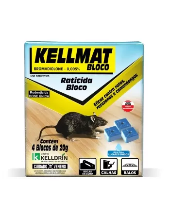 Kelldrin Kellmat Raticida Bloco 20g