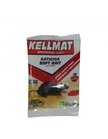 Kelldrin Kellmat Raticida Soft Bait 10g com 50un