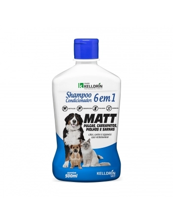 Kelldrin Shampoo/Condicionador Matt Pulgas e Carrapatos 500ml