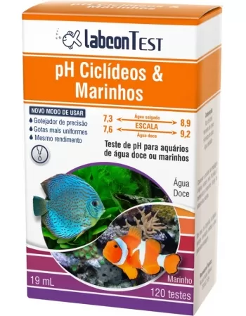 Labcon Test pH Ciclídeos e Marinhos 15ml