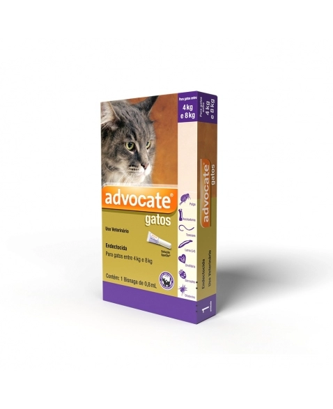 Bayer Advocate Gatos 0,8ml 4 a 8kg