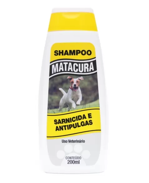 Shampoo Sarnicida e Anti Pulgas Matacura 200ml
