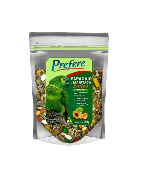 Prefere Mistura para Papagaios com Frutas 400g