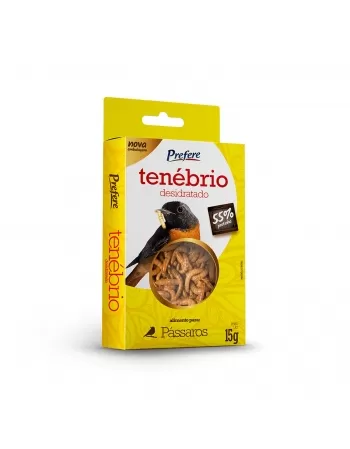 Prefere Tenébrio Desidratado Pássaro 15g