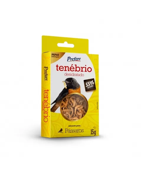 Prefere Tenébrio Desidratado Pássaro 15g