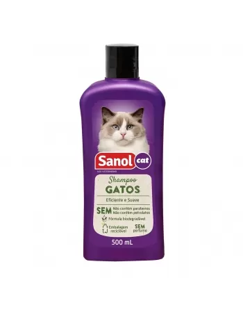 Sanol Shampoo Gatos 500ml