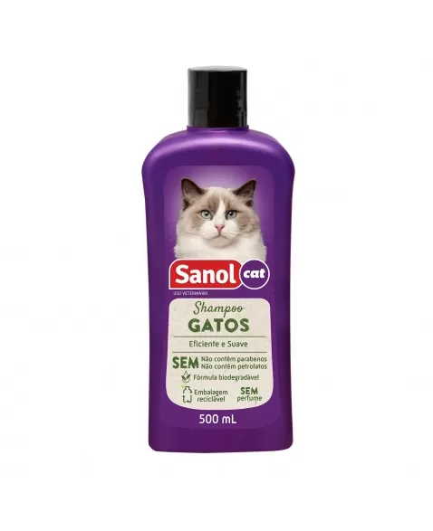 Sanol Shampoo Gatos 500ml