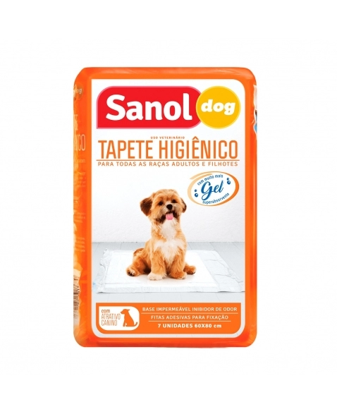 Sanol Tapete Higiênico 60x80cm com 7un