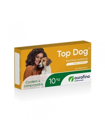 Ouro Fino Top Dog 10kg com 4 comprimidos