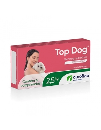 Ouro Fino Top Dog 2,5kg com 4 comprimidos