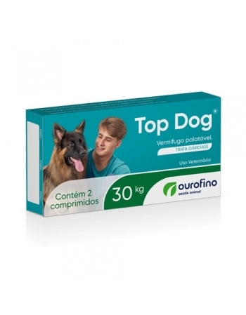 Ouro Fino Top Dog 30kg com 2 comprimidos