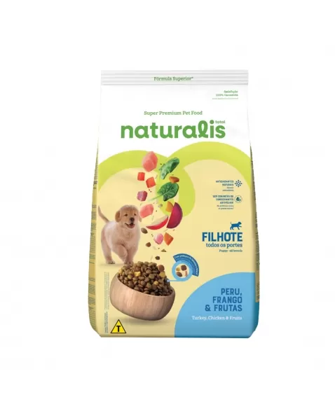 Total Naturalis Filhotes Frango Peru e Frutas 15kg