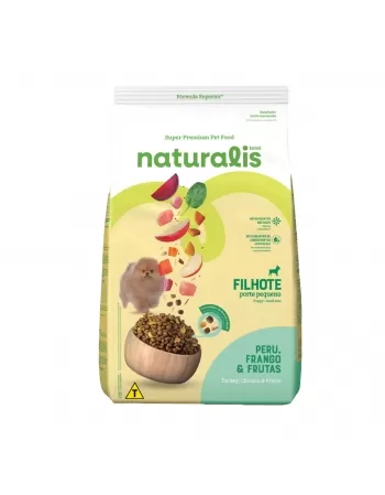 Total Naturalis Filhotes Raças Pequenas Frango Peru e Frutas 10,1kg