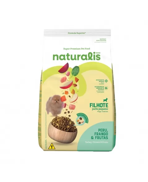 Total Naturalis Filhotes Raças Pequenas Frango Peru e Frutas 10,1kg