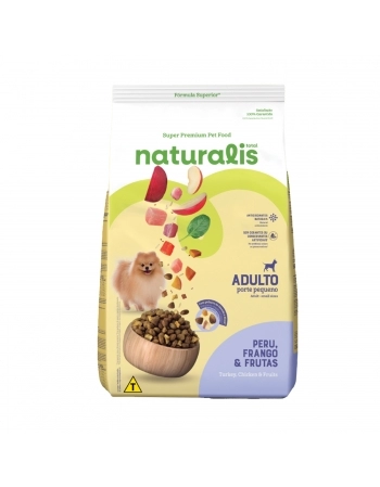 Total Naturalis Raças Pequenas Frango Peru e Frutas 2,5kg