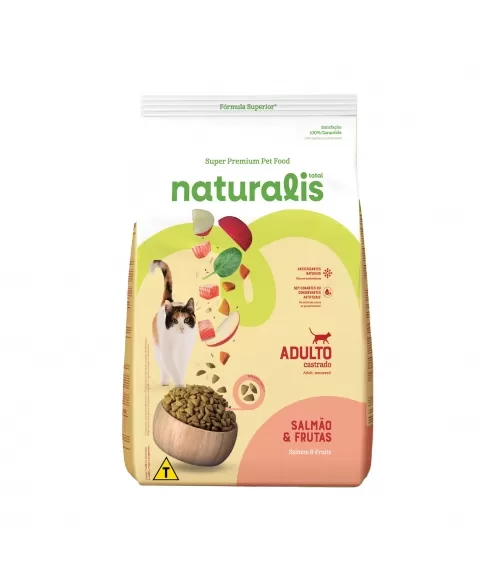 Total Naturalis Gato Castrado Salmão e Frango 7,5kg