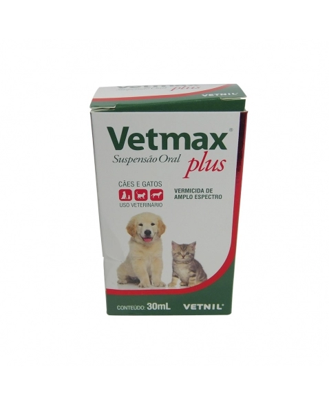 Vetnil Vetmax Plus Suspensão 30ml