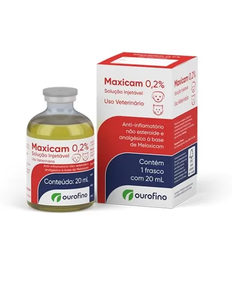 Ouro Fino Maxicam Injetável Pet 0,2% 20ml