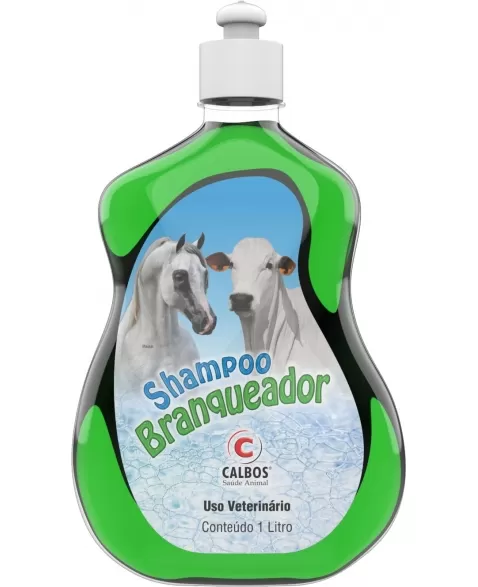 Calbos Shampoo Branqueador Equinos e Bovinos 1L