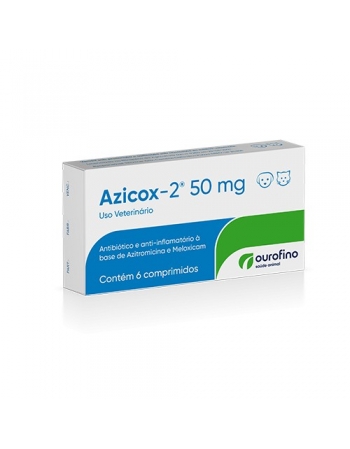 Ouro Fino Azicox 50mg com 6 comprimidos
