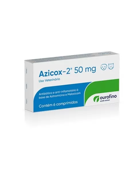 Ouro Fino Azicox 50mg com 6 comprimidos