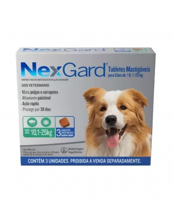 Nexgard G 10,1 a 25kg com 3un