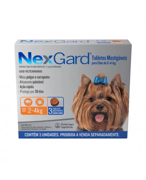 Nexgard P 2 a 4kg com 3un