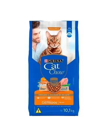 Cat Chow Adulto Castrado Peixe 10,1kg