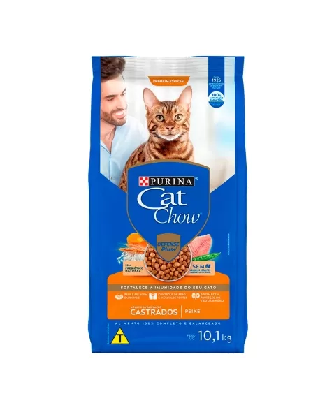 Cat Chow Adulto Castrado Peixe 10,1kg