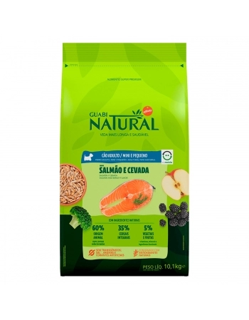 Guabi Natural Cão Adulto Raças Minis e Pequenas Salmão Cevada 2,5kg