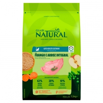 Guabi Natural Gato Castrado Frango Arroz 8,5kg