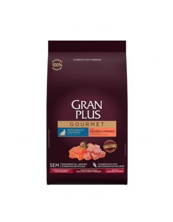 GranPlus Gourmet Gato Castrado Salmão Frango 1kg