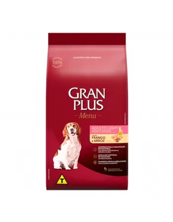 GranPlus Menu Cão Adulto Light Raças Médias e Grandes 15kg