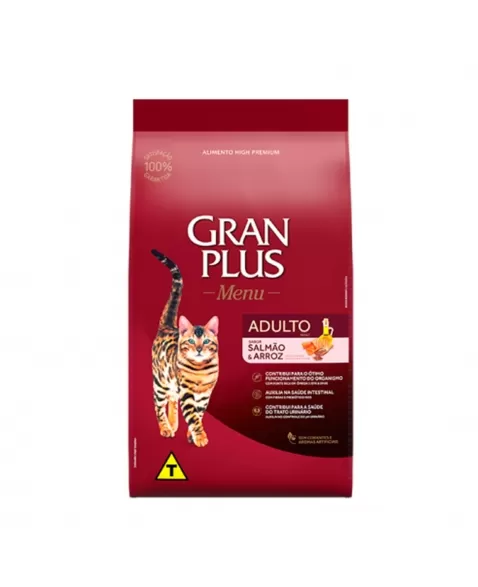 GranPlus Menu Gato Adulto Salmão Arroz 10,1kg