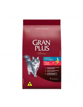 GranPlus Menu Gato Castrado Carne Arroz 10,1kg