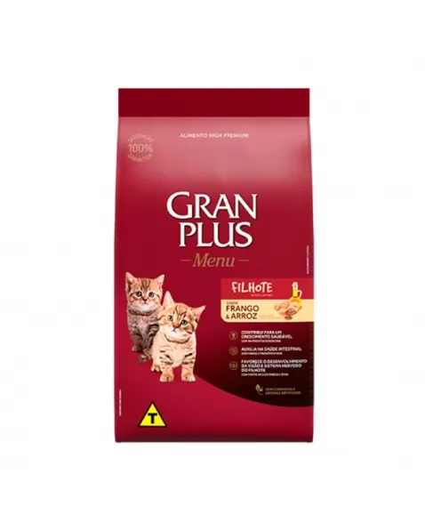 GranPlus Menu Gato Filhote Frango Arroz 10,1kg