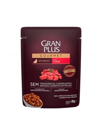 GranPlus Sachê Gourmet Gato Adulto Carne 85g