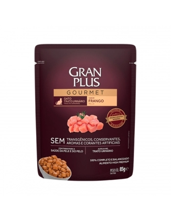 GranPlus Sachê Gourmet Gato Adulto Trato Urinário Frango 85g