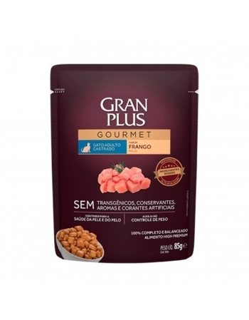 GranPlus Sachê Gourmet Gato Castrado Frango 85g