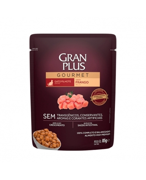 GranPlus Sachê Gourmet Gato FIlhote Frango 85g